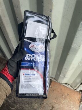 Professional's Choice Polo Wraps - Black and White Zebra  Set